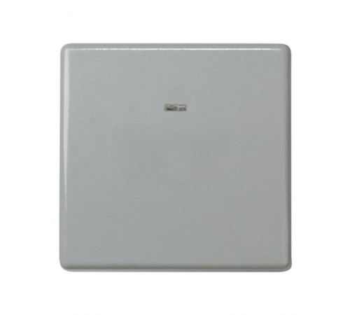 Simon 27 Выключатель 1-кл проходной с подсветкой, 10А 250В, широкий модуль, S27, серый  27204-67  Simon