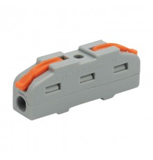 Клемма СМК 222-421 проходная 1 полюс (0,08-4 мм), серая (50 шт./уп.)  07-5240  REXANT