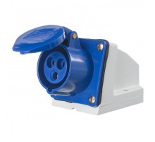 Розетка стационарная 113 2Р+РЕ 16А 220В IP44 РС-102 DEK  26028DEK  DEKraft