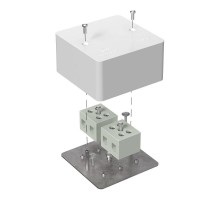 Коробка огнестойкая для кабель-канала Е15-Е120 85х85х45 IP42  4p, 16.0 мм.кв. 40-0460-FR16.0-4  Промрукав