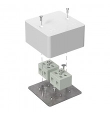 Коробка огнестойкая для кабель-канала Е15-Е120 85х85х45 IP42  4p, 16.0 мм.кв. 40-0460-FR16.0-4  Промрукав