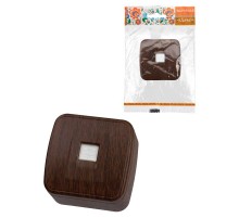 Розетка TФ (RJ-11) открытой установки IP20, венге "Дача" Народная  SQ1824-0072  TDM