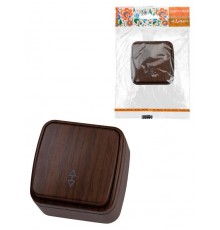 Переключатель на 2 направления 1-кл. открытой установки IP20 10А, венге "Дача" Народная  SQ1824-0043  TDM