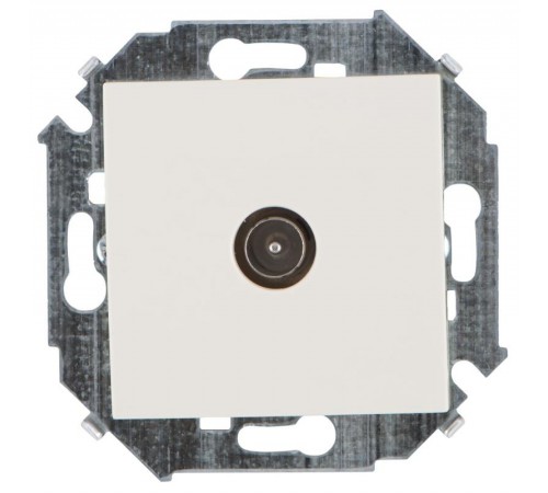 Simon 15 Сл. кость Розетка TV одиночная, винт. зажим  1591475-031  Simon