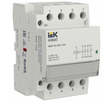 ARMAT Контактор модульный KMR 40А 24В AC/DC 3НО 1НЗ  AR-KMR20-040-31-024  IEK