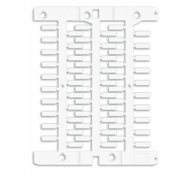 Маркировка для провода, жесткая, для трубочек. 4х12мм. Белая  NUT12  DKC