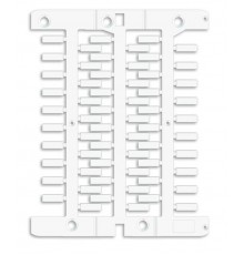 Маркировка для провода, жесткая, для трубочек. 4х12мм. Белая  NUT12  DKC