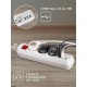 Удлинитель электрический  U-3es-3m-USB c заземлением с выключателем 3 розетки + 3xUSBA 3м 10А   Б0052901  ЭРА
