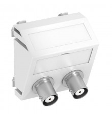 Мультимедийная рамка Audio-BNC Modul45 (белый) (MTS-2BC F RW1)  6105102  OBO Bettermann