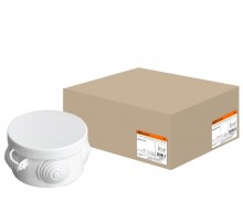 Коробка распределительная о/п D65х40мм, крышка, IP54, 4вх.  SQ1401-0101  TDM