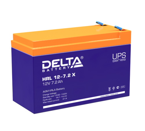 Аккумуляторная батарея проф.серии HRL 12-7.2 X 12В/7,2Ач  HRL 12-7.2 X  DELTA