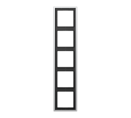 Рамка для вертикальной и горизонтальной установки, 5 постов; металл; алюминий; Aluminium  AL2985  Jung