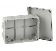 Коробка распределительная о/у КОРv 190х140х70мм на винтах 10 гермовводов IP55 (20/360)  Б0047266  ЭРА