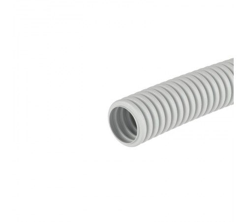 Труба гибкая гофрированная ПВХ 20мм без протяжки лёгкая (100м) серый  90920  DKC