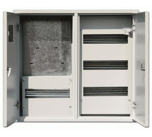 Щит распределительно-учетный навесной металлический  ЩРУН-3/48 520х585х160 3-фаз 48 мод. IP31 двухдверный  30404DEK  DEKraft