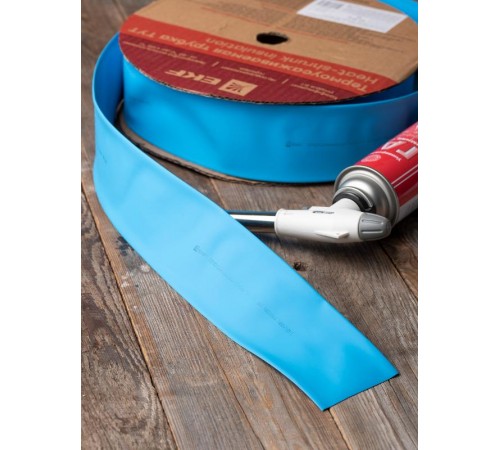 Термоусаживаемая трубка ТУТ нг 60/30 синяя рулон PROxima  tut-60-g  EKF