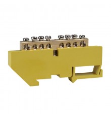 Шина нулевая с изолятором OptiKit  BB-D-PE-DIN-8-6х9 желтый  277857  КЭАЗ