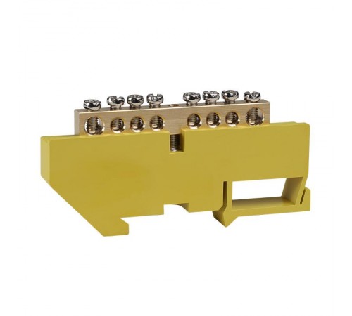 Шина нулевая с изолятором OptiKit  BB-D-PE-DIN-8-6х9 желтый  277857  КЭАЗ