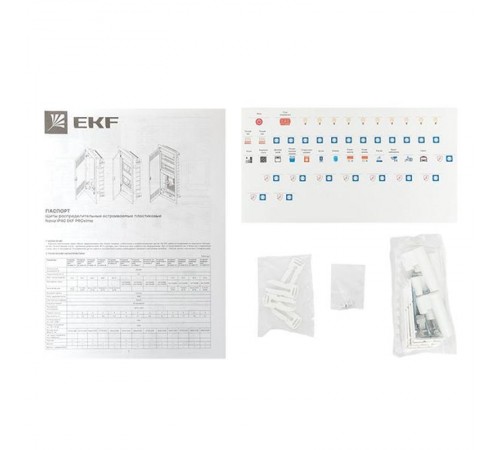 Встраиваемый силовой щит "Nova" 48 модулей с пластиковой дверью IP41  nv-pb-pd-4  EKF