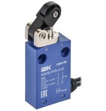 Выключатель концевой C6N-115 толк. с рыч. рол. лев. IP67  KKV12-P115-2-67  IEK