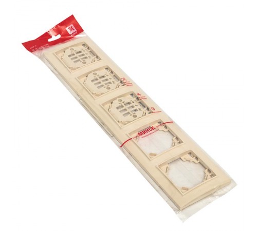 Рамка 5-местная горизонтальная бежевый Минск EKFERM-G-305-20EKF