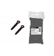 Дюбель-хомут для плоского кабеля 5-10мм черный (100шт)  SQ0539-0032  TDM