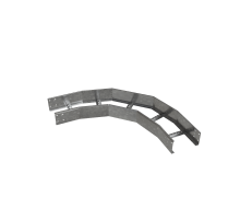 Угол лестничный горизонтальный 90 гр. 150х400х1,2 мм R600 N  LGL90-150-400-1.2-R600 N  КМ - профиль