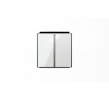 Клавиша для 2-клавишных выключателей/переключателей/кнопок, серия SKY, цвет стекло белое2CLA851100A2101 ABB