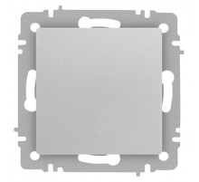 Выключатель Intro Accent 6-101-03 , 10А-250В, IP20, СУ, AL/CU, алюминий  Б0063437  Intro