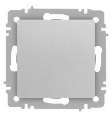 Выключатель Intro Accent 6-101-03 , 10А-250В, IP20, СУ, AL/CU, алюминий  Б0063437  Intro