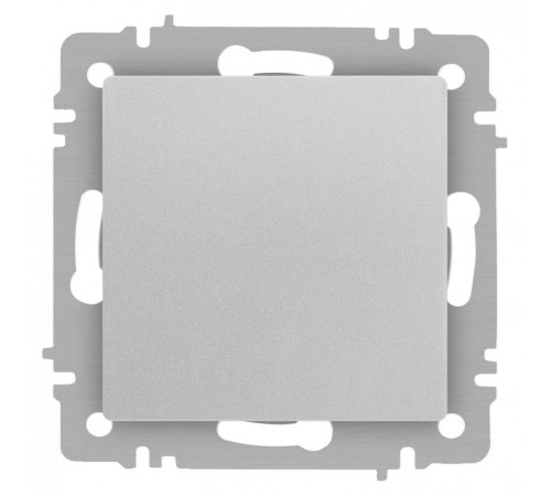 Выключатель Intro Accent 6-101-03 , 10А-250В, IP20, СУ, AL/CU, алюминий  Б0063437  Intro