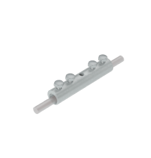 Четырехболтовой сквозной соединитель прутка  5-10 мм  4SS-D5-10  КМ-профиль