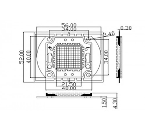 Мощный светодиод ARPL-50W-EPA-5060-PW (1750mA)  018437  Arlight