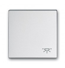 Клавиша для механизма 1-клавишного выключателя, c символом ""СВЕТ"" Future/Axcent/Carat/Династия, серебр. алюм.  2CKA001751A3188  ABB