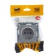 BRITE Розетка с заземлением без шторок 16А РС11-1-0-БрА алюминий   BR-R11-16-K47  IEK