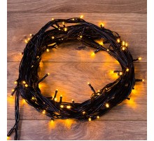 Гирлянда "Твинкл Лайт" 10 м,  черный ПВХ, 100 диодов, цвет желтый  303-131  NEON-NIGHT