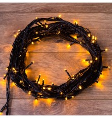 Гирлянда "Твинкл Лайт" 10 м,  черный ПВХ, 100 диодов, цвет желтый  303-131  NEON-NIGHT