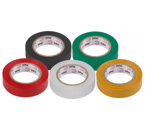 ПВХ-изолента 15мм*10м  5 цветов  C0038781  ЭРА