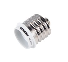 Переходник цокольный E40-E27 белый  11-8821  Rexant