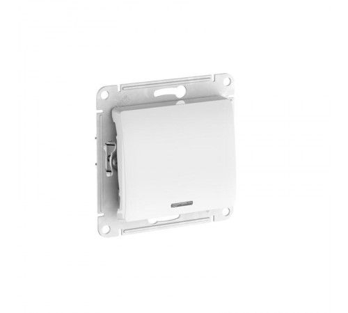 Glossa Белый Выключатель 1-клавишный с подсветкой, сх.1а, 10АХ, механизм, быстрозажимные клеммы  GSL000113S  SE
