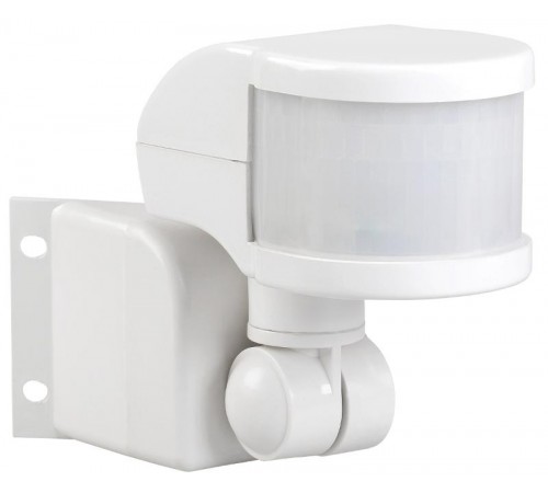 Датчик движения ДД 018В белый, макс. нагрузка 1100Вт, угол обзора 270град., дальность 12м, IP44,  LDD10-018B-1100-001  IEK