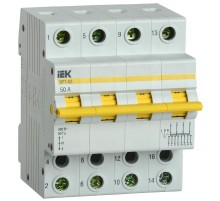 Выключатель-разъединитель (рубильник) трехпозиционный ВРТ-63 4п 50А  MPR10-4-050  IEK