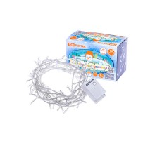 Гирлянда светодиодная СГ100Б10, белая, 10м, 8 режимов, 250 В,  SQ0361-0039  TDM ELECTRIC