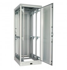 Шкаф напольный WZ-IT-426010-19AA-2-011-FP 19",42U,1963х600х1000мм,дв.стек.с одноточ.зам.,сзади укороч.дв.+ф.п.3Uсер.(RAL7035)разобр. 411344  Zpas