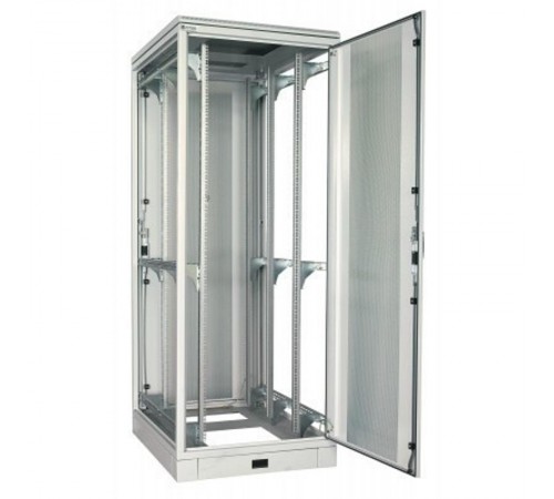 Шкаф напольный WZ-IT-426010-44AA-2-011-FP 19",42U,1963х600х1000мм,пер.и зад.дв.ст.одност.с перф.типа C 80%,сер.(RAL7035)разобр. 407417  Zpas