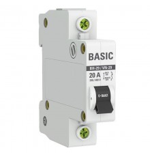 Выключатель нагрузки модульный 1P 20А ВН-29 Basic SL29-1-20-bas  EKF