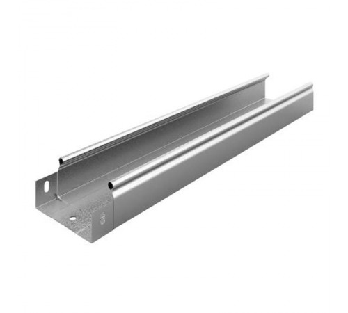 Металлический лоток неперфорированный 100х50х3000, толщ. 1,0 мм, гор. цинк, 313150  ЛНМЗТ-100х50х3000-1,0-ГЦ   Ostec