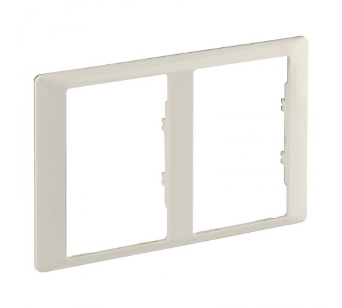 Valena LIFE Слоновая кость Рамка для двойных розеток 2-постовая  754232  Legrand