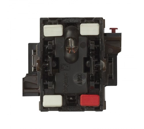 Simon 75 Механизм Выключатель 1-кл проходной с контрольной подсветкой, 10АX, 250В, S82, S82N, S88, S82 Detail  75202-39  Simon