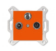 ABB Levit Оранжевый Розетка TV-R-SAT единственная  5011H-A03303 66W  2CHH083303A6066  ABB